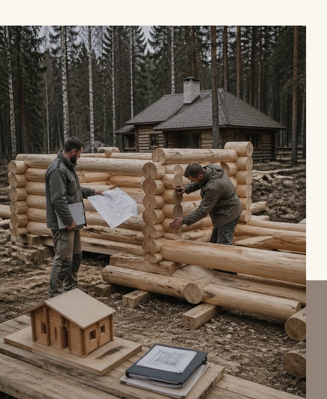 Проектирование и строительство домов из бревна в Евпатории